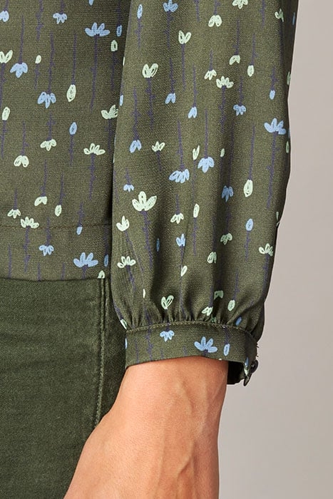 SHIRT VOLANT DETAIL GREEN 3