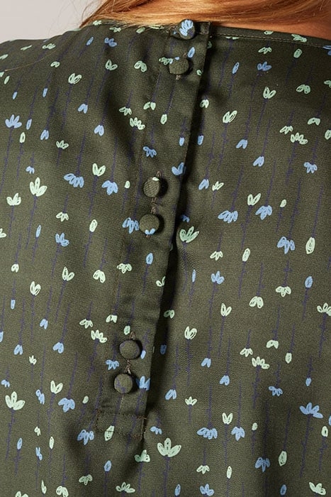 SHIRT VOLANT DETAIL GREEN 2