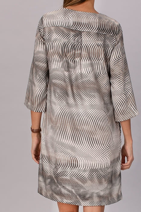 VNECK 3/4 SLVE DRESS MULTI I 3