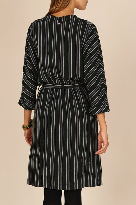 KIMONO SLEEVE SHIRT DRESS GREEN W90057 4