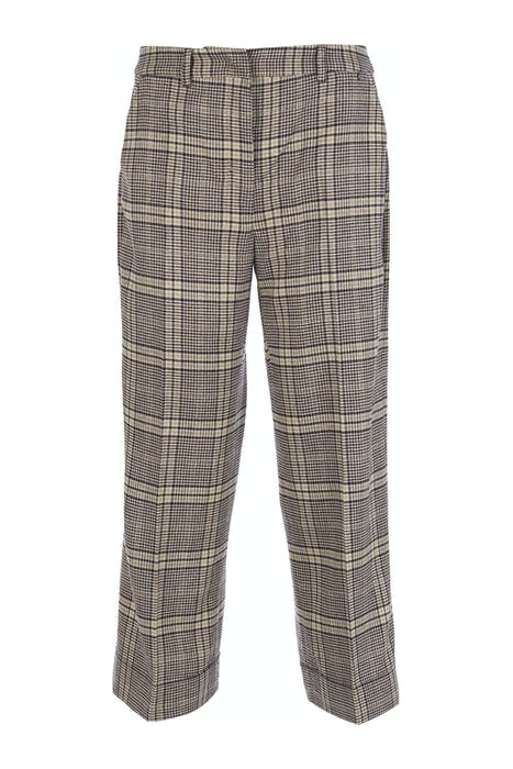 WIDE CHECKERED PANTS BLUE W90040 1