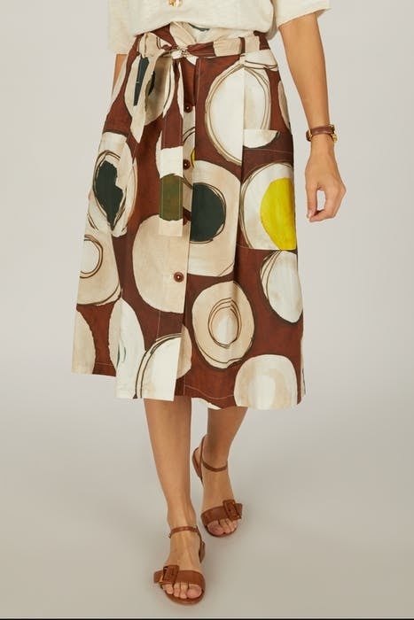 SKIRT APPLIED POCKETS + BELT S00255 4