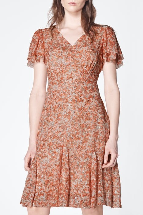 CECILIA MIDI DRESS CREAM 1