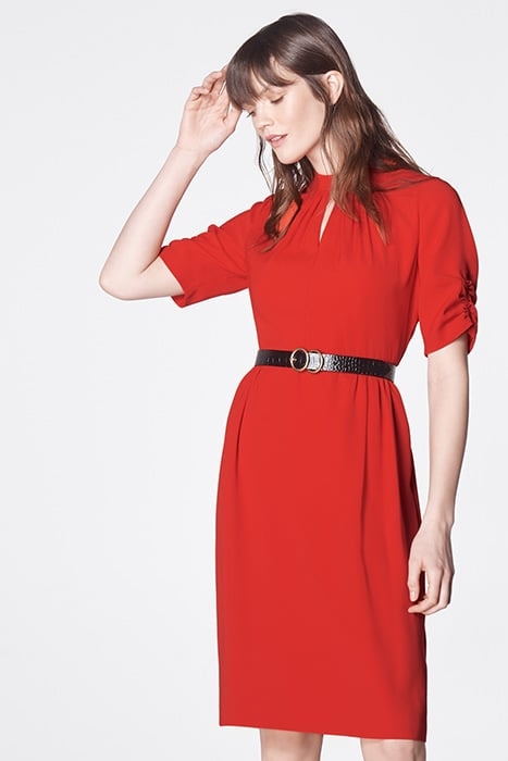 VERONIQUE MIDI DRESS RED-RED 2