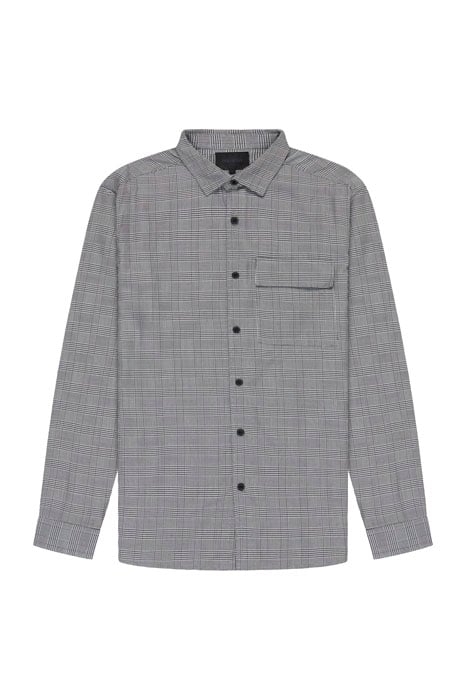 BLACK EAGLE POCKET SHIRT JET BLACK/ WHITE 5