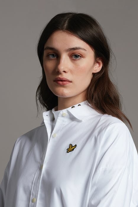 OVERSIZED SHIRT DRESS WHITE 4