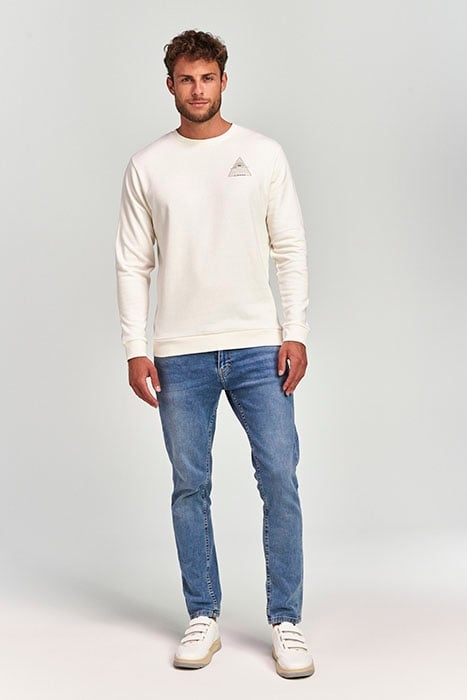 MEN SWEATER TRIANGLE CREME WHITE 4