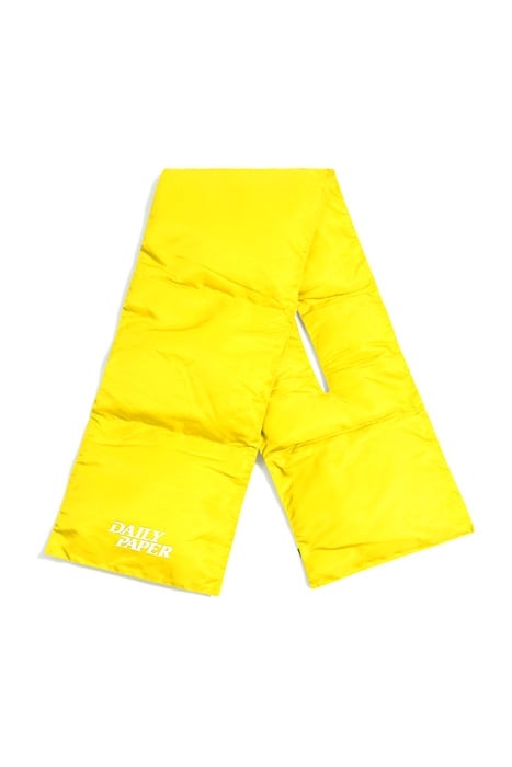 YELLOW PUFFER SCARF 1
