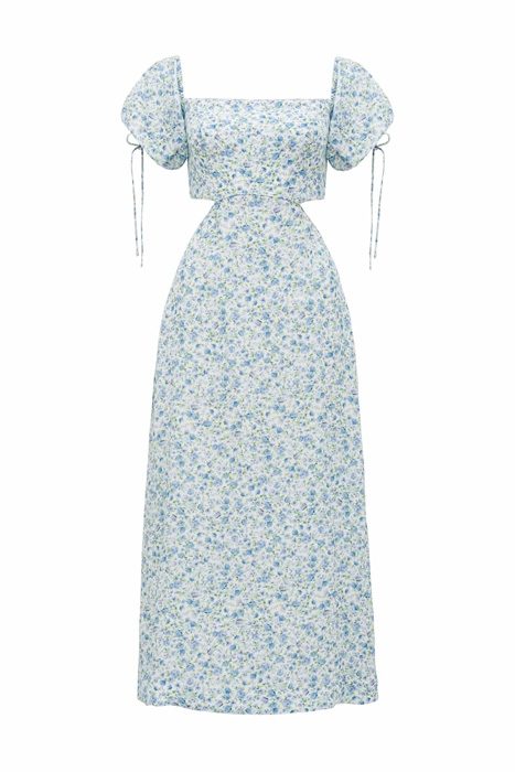 FRANKIE CUT OUT MIDI DRESS MINI DITSY 1