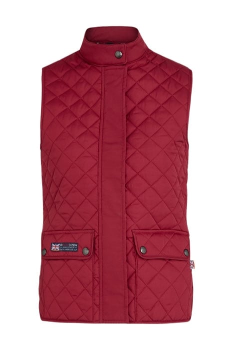 AMERICAS CUP WAISTCOAT DARK RED 4