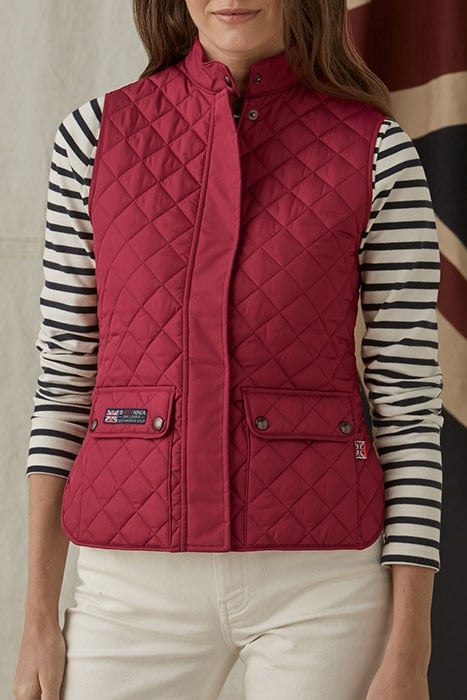 AMERICAS CUP WAISTCOAT DARK RED 1