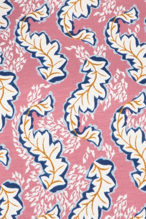 SHELLY FRILL SLEEVE JERSEY TEE PURPLE MULTI 3