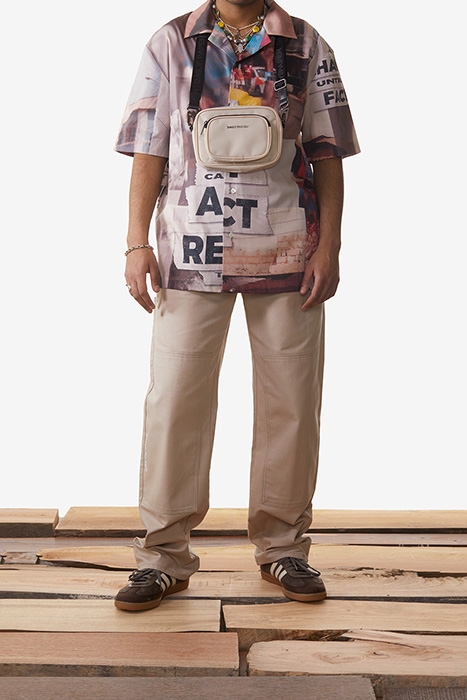 BROWN KOVAN COLLAGE SHIRT 1
