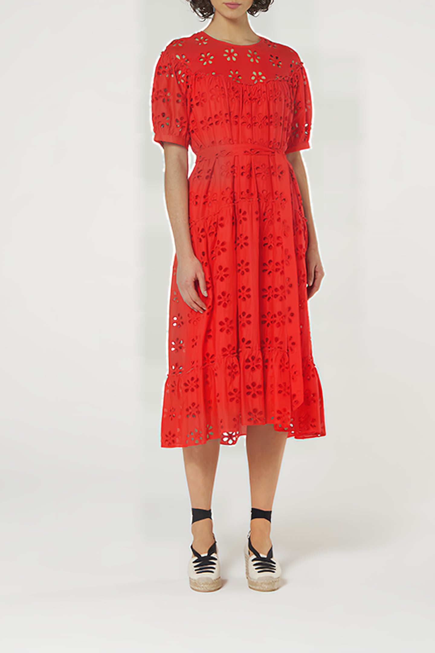 REGO MIDI DRESS RED 1