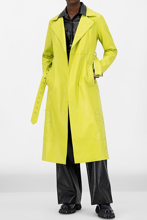 GREEN CROCO JEDOUN COAT 6