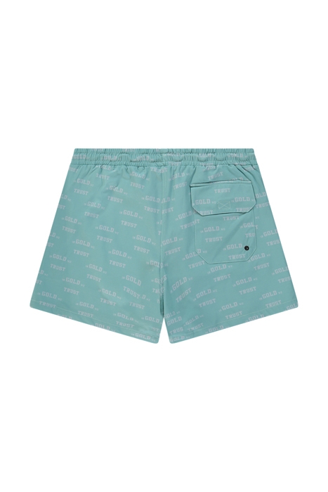 CHAIN EMBROIDERY SWIMSHORTS OIL BLUE 2