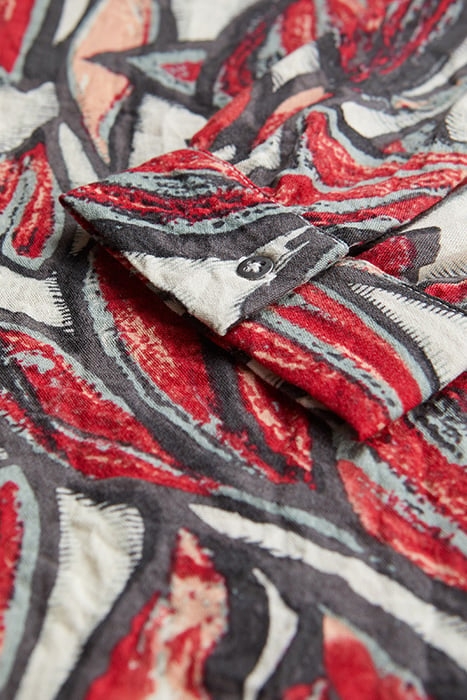 BLOUSE WOVEN LONG SLEEVES SALMON PEACH 2