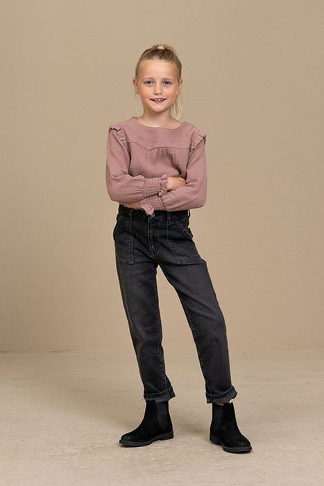 GIRLS SMILEY PANT JET BLACK 2