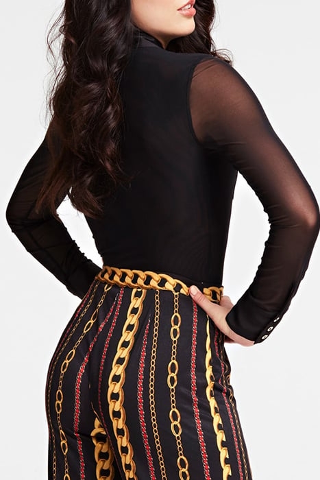 MARCIANO BY GUESS LILY MESH BODYSUIT JET BLACK 4