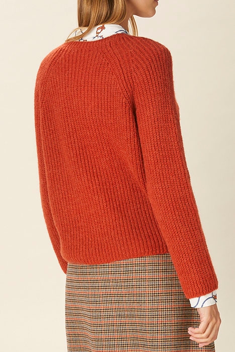 ROUND NECK RAGLAN PULLOVER ORANGE 3