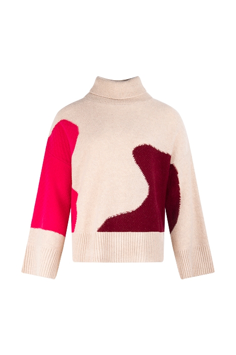 ABSTRACT FUNNEL JUMPER PLUM MLT 1