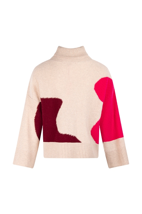 ABSTRACT FUNNEL JUMPER PLUM MLT 2