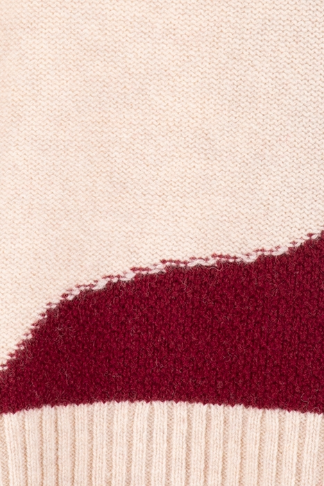 ABSTRACT FUNNEL JUMPER PLUM MLT 3