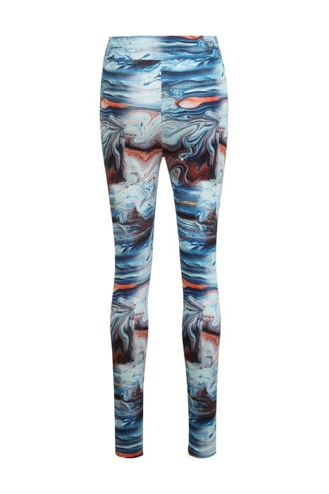 CAZIN AOP HIGH WAIST LEGGINGS BLUE ACRYLIC POURING AOP 2