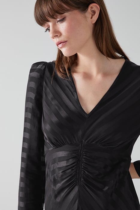 GABRIELLE MIDI DRESS BLACK 3