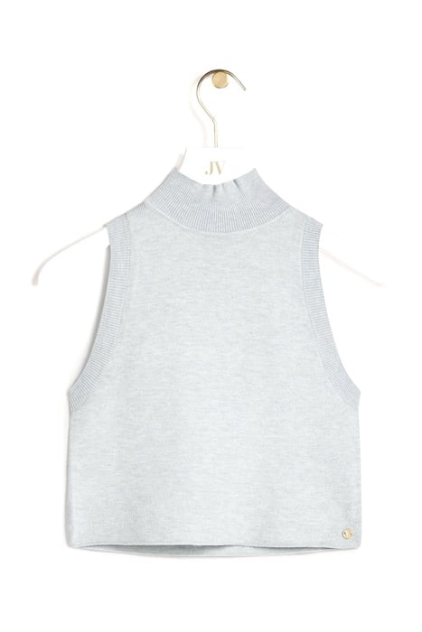 LEILANI TOP LIGHT GREY MELANGE 7