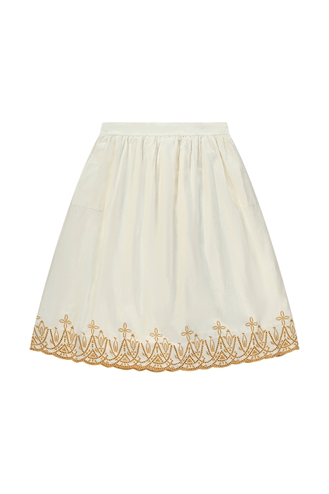 FERN EMBROIDED SKIRT NAT 1