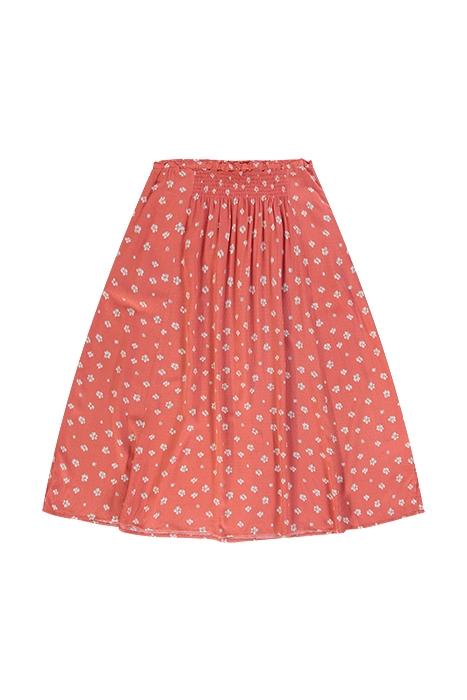BELLA MIDI SKIRT CORAL 1