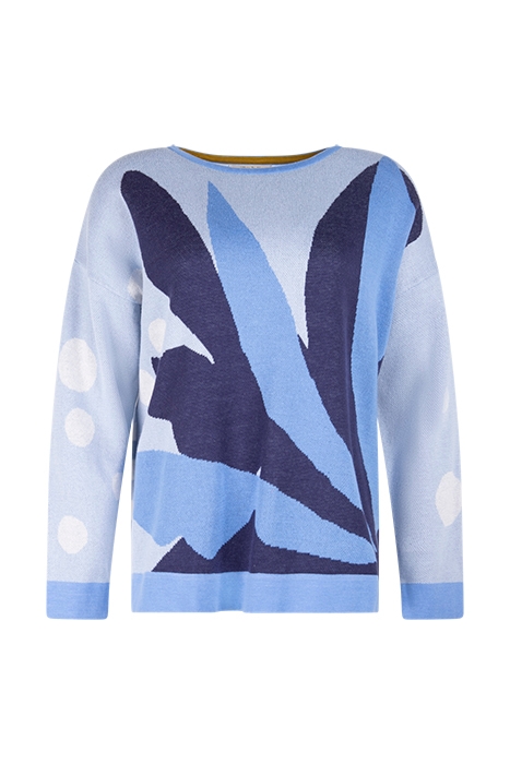 ABSTRACT FLORAL JUMPER BLUE MULTI 1