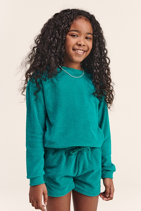 GIRLS HONOLULU SWEATER TROPIC GREEN 3