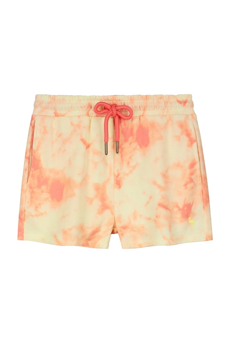 GIRLS MAUI SWEAT SHORT TYE DYE STRAWBERRY PINK 1