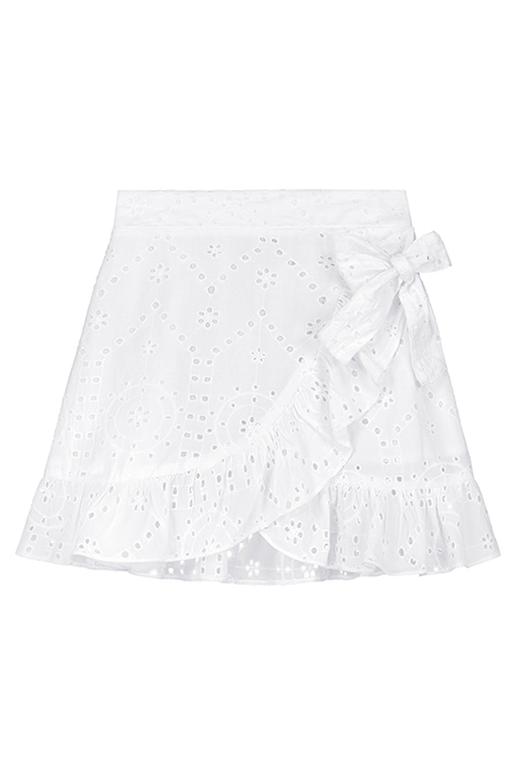 GIRLS CALIFORNIA SKIRT BRODERIE ANGLAISE BRIGHT WHITE 1