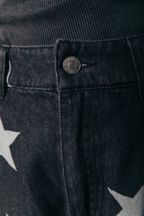 JULIA ACID WASH STAR MOMFIT PANTS GREY 7