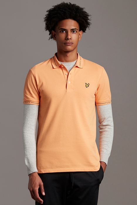 SEASONAL BRANDED COLLAR POLO SHIRT MELON 1