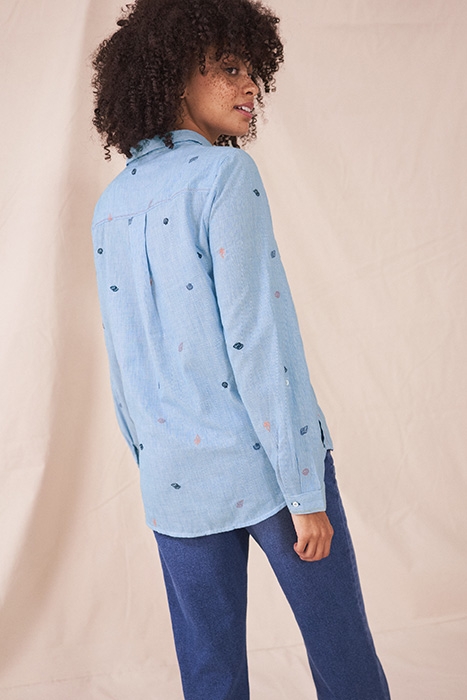 CARRIE SHIRT BLUE MLT 2