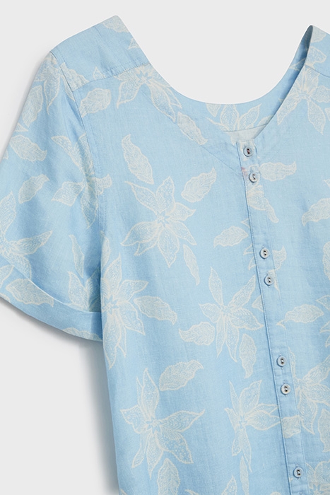 EDIE LINEN DRE  BLUE 5