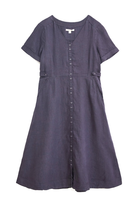 IVY LINEN MINI DRESS  PURPLE 1