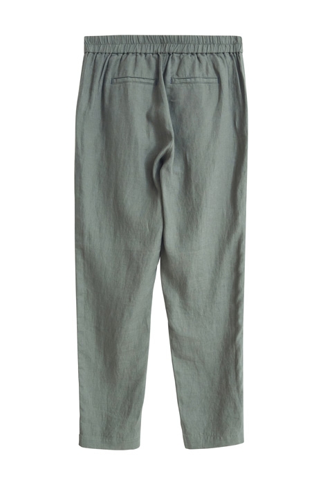 MADDIE LINEN TROUSER KHAKI GRN 6