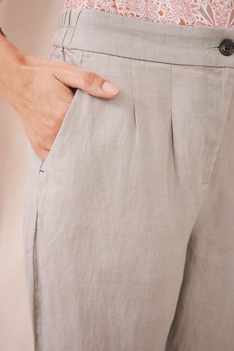 MADDIE LINEN TROUSER  GREY 4