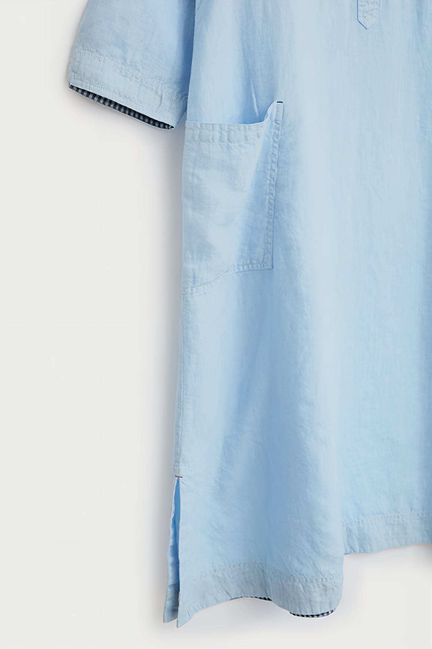 ROSIE LINEN SHIRT DRE  BLUE 5