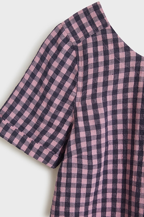 EDIE LINEN TOP PINK MULTI 3