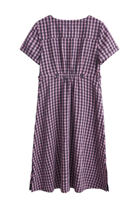 IVY LINEN MIX MINI DRESS PINK 6