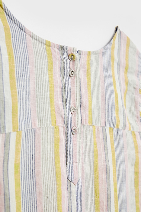 ADLEY STRIPE LINEN DRE WHITE 3