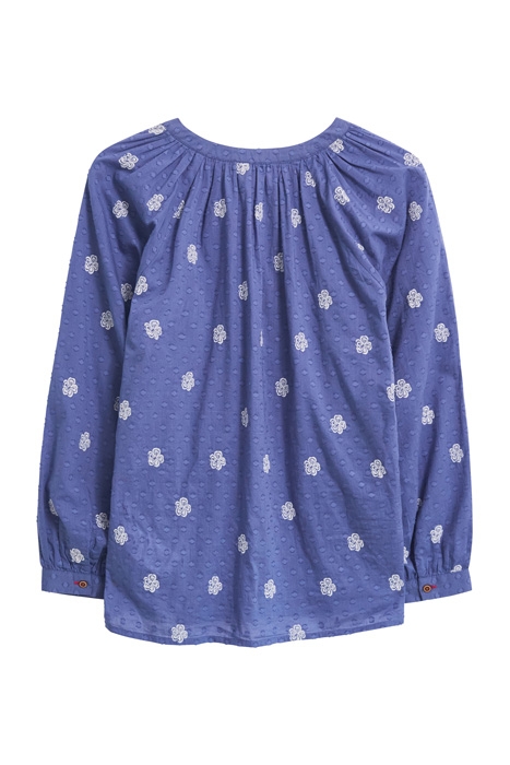 IDA COTTON EMBROIDERED SHIRT BLUE MULTI 2