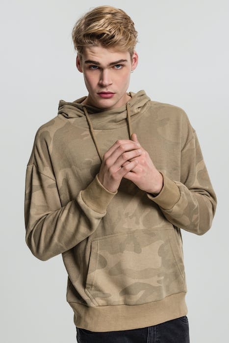 HIGH NECK CAMO HOODY SAND CAMO 7