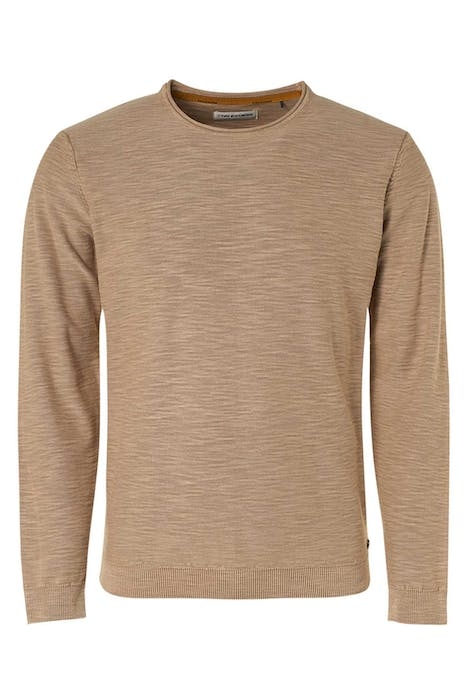 PULLOVER CREWNECK SLUB GARMENT DYED + STONE WASHED STONE 1